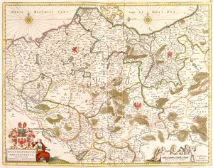 A brandenburgi őrgrófság térképe (Németország) (rézkarc alkotó: Frederick de Wit