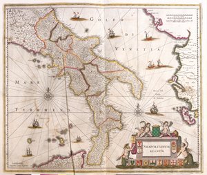 Molise, Campania, Calabria, Basilicata, Apulia , Olaszország alkotó: Frederick de Wit