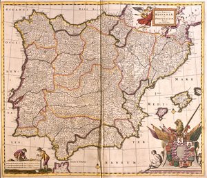 Spanyolország és Portugália alkotó: Frederick de Wit
