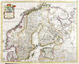 Svédország, Norvégia, Finnország, Észtország, Oroszország északnyugati szövetségi kerülete. alkotó: Frederick de Wit