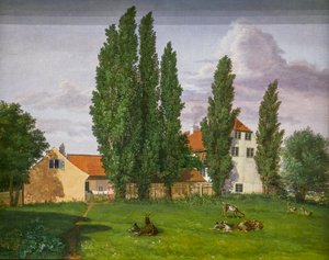 Marialyst Frederiksbergben, Ole Winstrup házában alkotó: Frederik Hansen Sodring