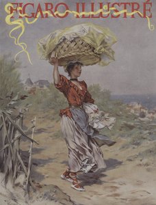 Biarritzban. A Le Figaro Illustre borítója, 1895. március alkotó: Frederik Hendrik Kaemmerer
