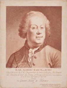 Johann Albrecht von Korff báró portréja 1697-1766, XVIII. század közepe.