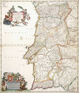 Portugáliát ábrázoló térkép, 1680 körül