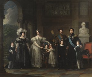 Bernadotte család (Svédország és Norvégia monarchiája): I. Oscar (1799-1859), Desiree Clary (1777-1860), Josephine de Leuchtenberg (1807-1867), XV. Károly (1826-1872), II. Oscar (1829-1907) , Charles XIV Jean (1763-1844), Gusztáv herceg (1827-1852) és herc