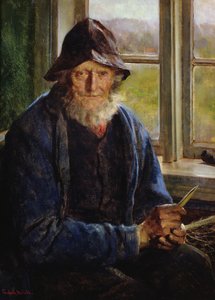 Öreg halász (olaj, vászon)