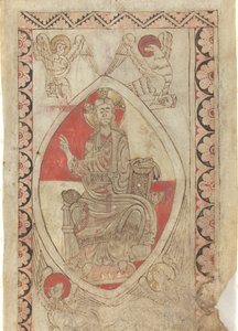 Krisztus a felségben [recto] alkotó: French 12th Century