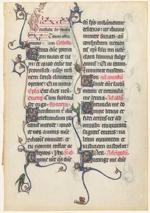 Kéziratos levél a Beauvais Misekönyvből alkotó: French 13th Century