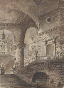 Római börtön alkotó: French 18th Century Follower of Giovanni Battista Piranesi