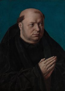 Egy szerzetes imában portréja. alkotó: French Painter