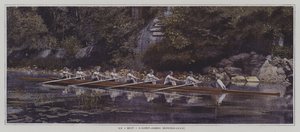 Nyolcas a Saint James Rowing Clubban, Franciaországban (színes fotó) alkotó: French Photographer