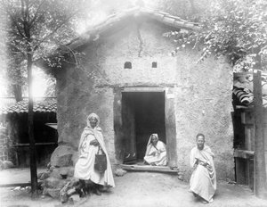 Példa a Kabyle House-ra, Párizsi Kiállítás, 1889 alkotó: French Photographer