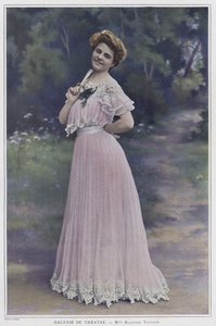 Blanche Toutain, francia színésznő (színes fotó)