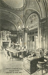 Tárgyalóterem, Credit Lyonnais bank, Párizs (f/w fotó) alkotó: French Photographer