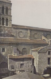 Brioude, Saint-Julien templom, oldalsó veranda S alkotó: French Photographer