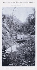 Panama Interoceanic Canal, Culebra Works (f/w fotó) alkotó: French Photographer