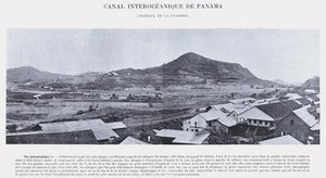 Panama Interoceanic Canal, Culebra Works (f/w fotó) alkotó: French Photographer