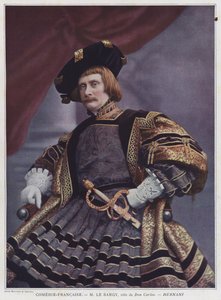 Charles le Bargy, mint Don Carlos a Hernaniban (színes fotó)