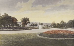 Compiegne, a palota homlokzata a kis parkban alkotó: French Photographer