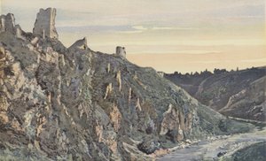 Crozant, A kastély romjai a Creuse partján, kilátás É-keletre alkotó: French Photographer