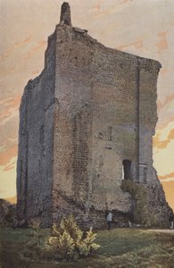 Domfront, Dungeon, külső nézet alkotó: French Photographer