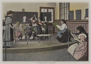 Rajzóra a Lycee Racine-ban, Párizs (színes fotó) alkotó: French Photographer