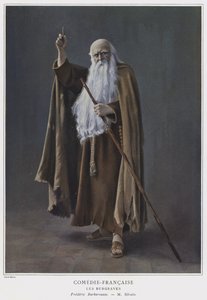 Eugene Silvain Frederick Barbarossa szerepében a Les Burgravesben (színes fotó)