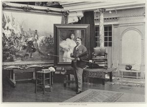 Francois Flameng a műhelyében alkotó: French Photographer