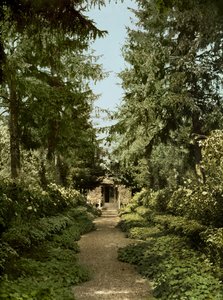 Kerti ösvény Claude Monet kertjében, Givernyben alkotó: French Photographer