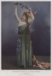Georgette Brejean-Graviere a tündér szerepében Cendrillonban (színes fotó)