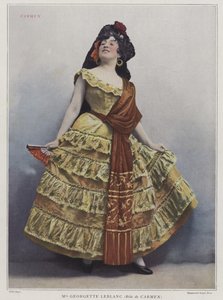 Georgette Leblanc mint Carmen, 1899 (színes fotó)