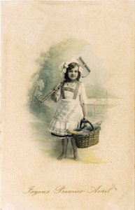 Boldog Bolondok Napját, 1906 (színes fotó) alkotó: French Photographer