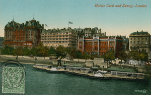 Szállodák Cecil és Savoy, London alkotó: French Photographer
