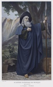 Jean-Francois Delmas, mint a vándor a Siegfriedben (színes fotó)