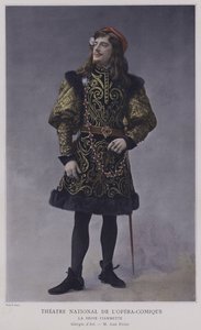 Jean Perier mint Giorgio dAst a La Reine Fiammette-ban (színes fotó)