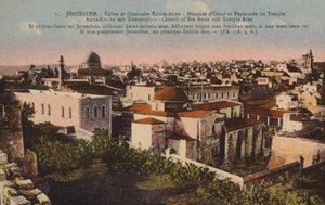 Jeruzsálem, a Szent Anna-templom és a templom környéke alkotó: French Photographer