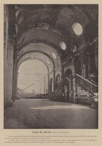 Párizs Kommün, Palais De Justice, Salle des Pas-Perdus (f/w fotó) alkotó: French Photographer