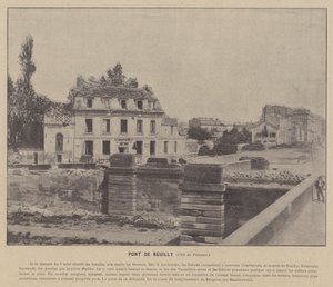 Párizs kommün, Pont De Neuilly, Cote de Puteaux (f/w fotó) alkotó: French Photographer