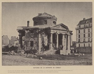 La Commune de Paris, Rotonde De La Barriere Du Combat (fekete-fehér fotó) alkotó: French Photographer