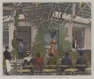 La Romance Populaire a Pavillon Rose-ban, Point-du-Jour, Párizs (színes fotó) alkotó: French Photographer