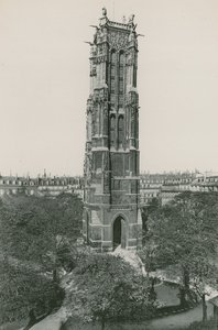 A Tour Saint-Jacques, Saint-Jacques-torony (fotógravírozás) alkotó: French Photographer