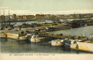Pont Marguet, Boulogne-sur-Mer (színes fotó) alkotó: French Photographer