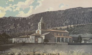 Leoncel, Kilátás az apátságra, Cote N E alkotó: French Photographer