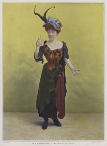 Marguerite Deval francia színésznő és operaénekes (színes fotó)