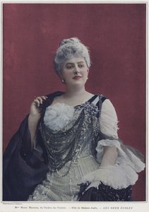 Marie Magnier Madame Joulin szerepében a Les Deux Ecoles-ben (színes fotó)