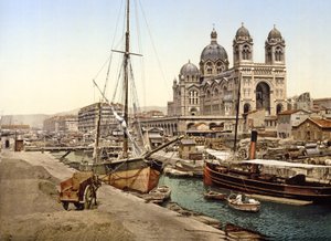 Marseille-i katedrális, 1890-1900 alkotó: French Photographer