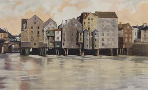Meaux, Old Mills on the Marne alkotó: French Photographer