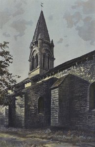 Melleran, templom, harangtorony, Cote S E alkotó: French Photographer