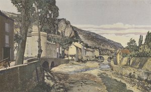 Meyrueis, La Jonte, a város alsó részén alkotó: French Photographer