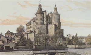Montbeliard, kilátás a kastélyra alkotó: French Photographer